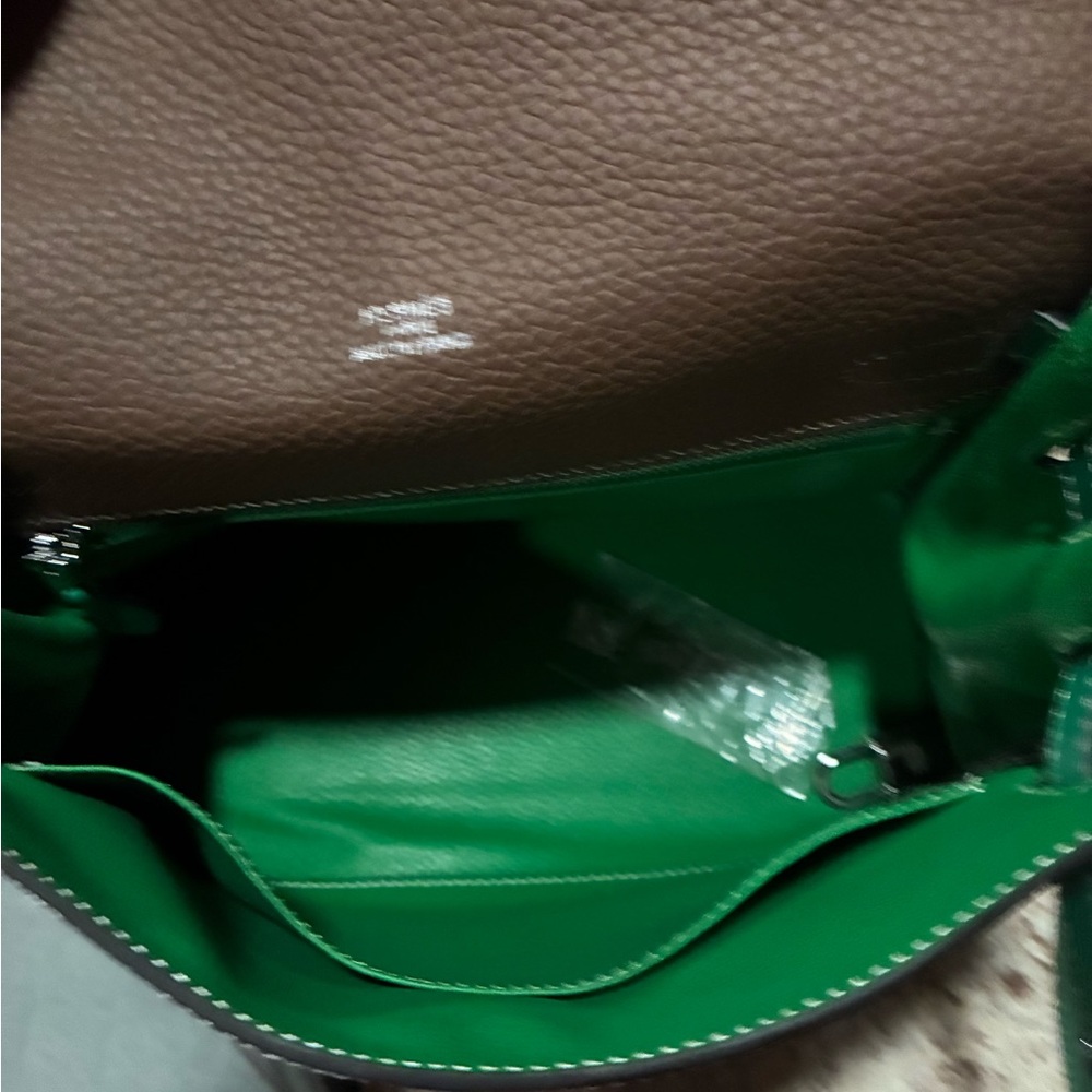 New Green and Brown Handbag - Picture 4 of 5